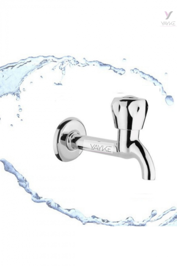 Yayke 1.Kalite Topaç Krom Uzun Musluk Bahçe,Lavabo,Mutfak,Banyo Musluğu Pirinç Gövde ürün görseli 1