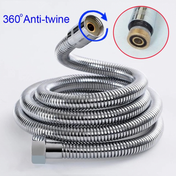 Yayke New 1.Sınıf  Shower Hose 360 Derece Dönebilen Spiral Duş Hortumu ürün görseli 1