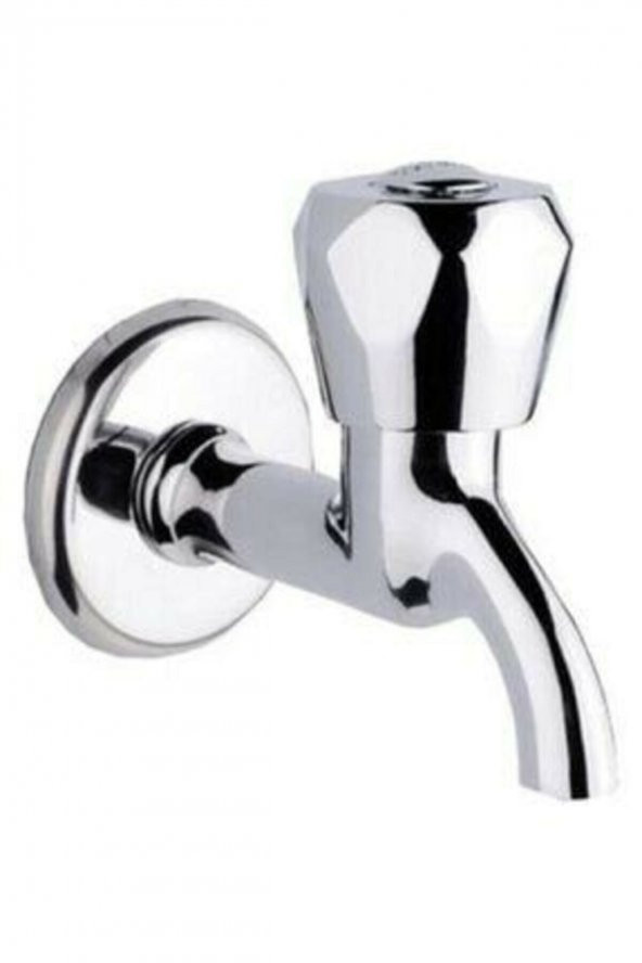 Yayke Topaç Krom Kısa Musluk Bahçe Lavabo Musluğu Pirinç Gövde ürün görseli 1