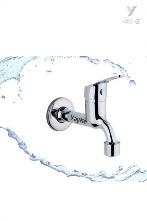 Yayke Aç Kapa Perletörlü Uzun Musluk Tuvalet Bahçe Çeşme Balkon Lavabo Wc Musluğu 1. Kalite Pirinç ürün görseli 1