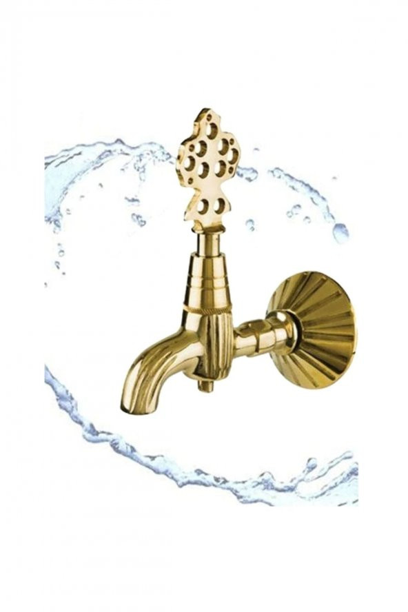 Yayke  Osmanlı Muslugu Tarıhı Cesme Hamam Kurna Lavabo Banyo Bahce Musluğu 1. Kalite Sarı ürün görseli 1