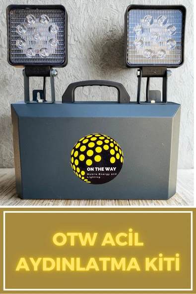 OTW Profesyonel Mobil Acil Aydınlatma Kiti - 54Wh Metal Kasa Şarj Edilebilir Projektör ürün görseli 1