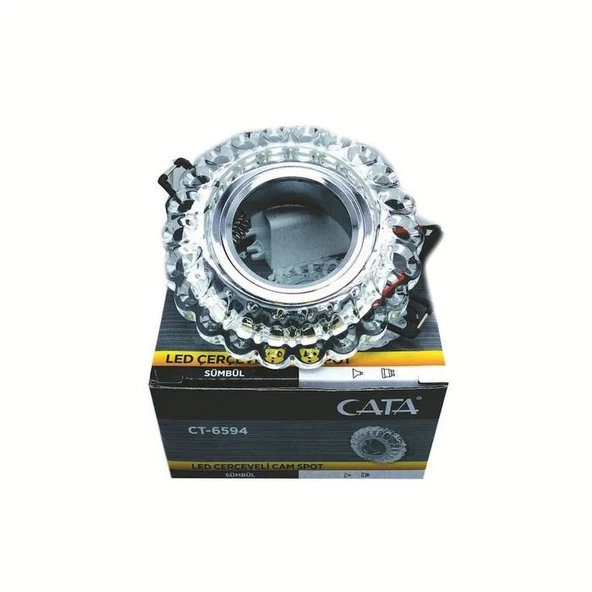 Cata Ct-6594 Sümbül Led Çerçeveli Dekoratif Cam Spot - BOŞ KASA ürün görseli 1