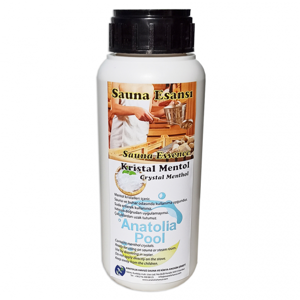 Anatolia Pool Sauna Buhar Esansı Kristal Mentol 250 gr (Sauna Essence Menthol Crystal) ürün görseli 1