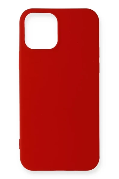 Newface Apple iPhone 12 Mini Kılıf First Silikon - Koyu Kırmızı ürün görseli 1