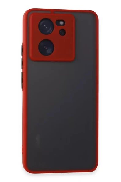 Newface Xiaomi Mi 13T Pro Kılıf Montreal Silikon Kapak - Kırmızı ürün görseli 1