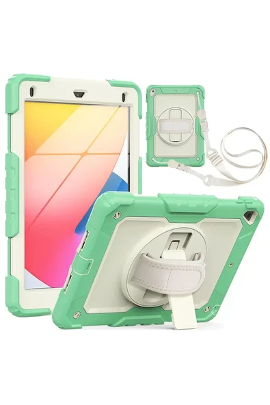 Newface Apple iPad 5 Air 9.7 Kılıf Strap New Tablet Kapak - Yeşil ürün görseli 1