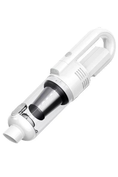 Newface LT-124 Kablosuz Çok Fonksiyonlu Araç Süpürge - Beyaz ürün görseli 1