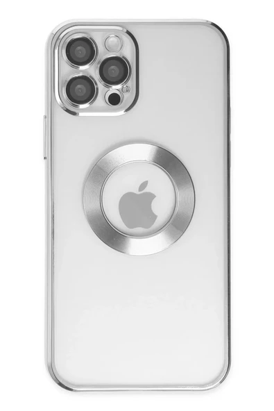 Newface Apple iPhone 12 Pro Kılıf Slot Silikon - Gümüş ürün görseli 1