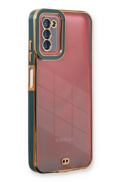 Newface Samsung Galaxy A03S Kılıf Liva Lens Silikon - Yeşil ürün görseli 1