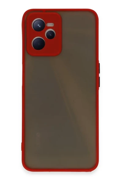 Newface Realme C35 Kılıf Montreal Silikon Kapak - Kırmızı ürün görseli 1
