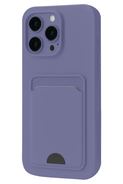 Newface Apple iPhone 16 Plus Kılıf Kelvin Kartvizitli Silikon - Lila ürün görseli 1