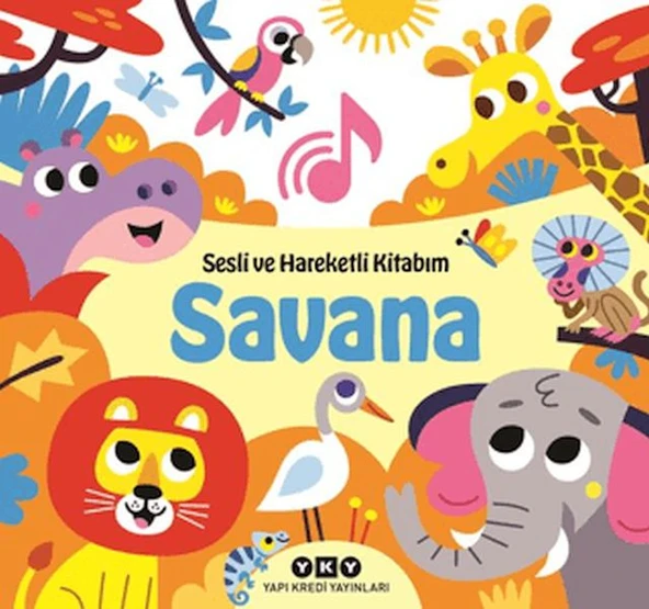 Sesli ve Hareketli Kitabım - Savana (Ciltli) ürün görseli 1