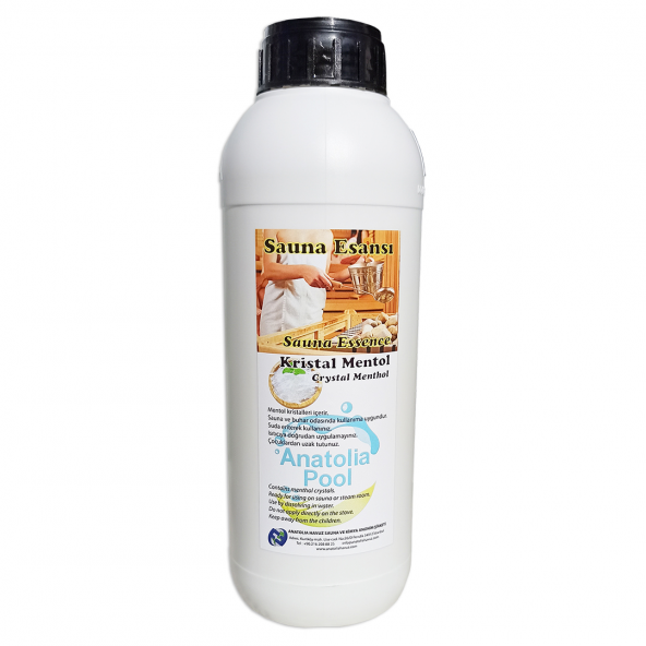 Anatolia Pool Sauna Buhar Esansı Kristal Mentol 600 gr (Sauna Essence Menthol Crystal) ürün görseli 1