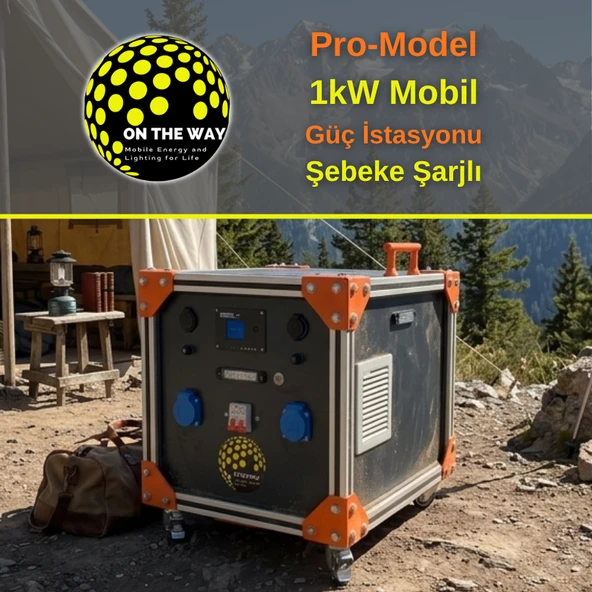 OTW Pro-Model 1000W Mobil Güç İstasyonu - LiFePo4 Bataryalı Şebeke Şarjlı ürün görseli 1