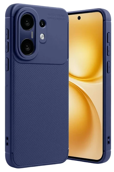 Newface Vivo X200 FE Auto Focus Karbon Kapak - Lacivert ürün görseli 1