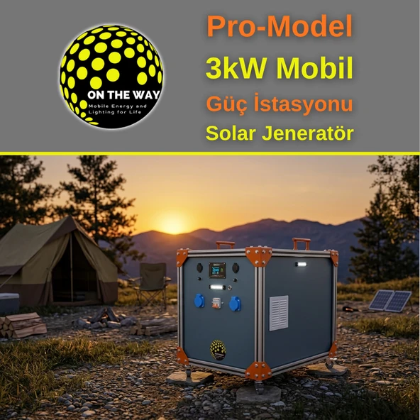 OTW Pro-Model 3000W Mobil Güç İstasyonu - LiFePo4 Bataryalı Solar Jeneratör ürün görseli 1