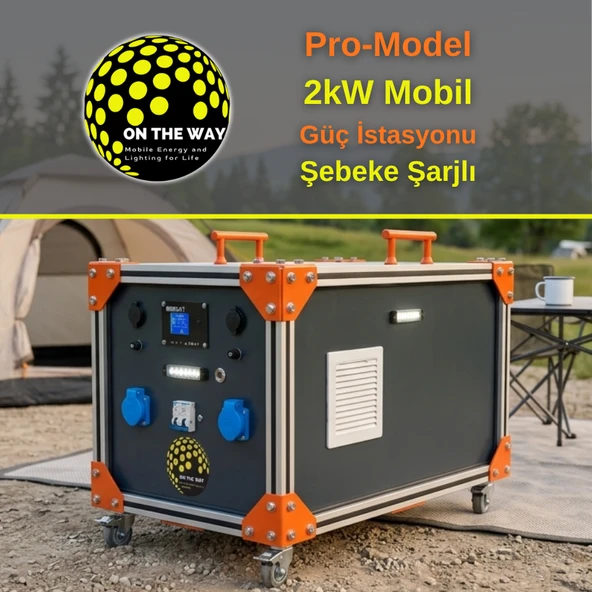 OTW Pro-Model 2000W Mobil Güç İstasyonu - LiFePo4 Bataryalı Şebeke Şarjlı ürün görseli 1
