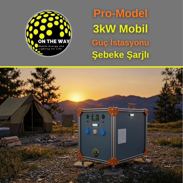 OTW Pro-Model 3000W Mobil Güç İstasyonu - LiFePo4 Bataryalı Şebeke Şarjlı ürün görseli 1