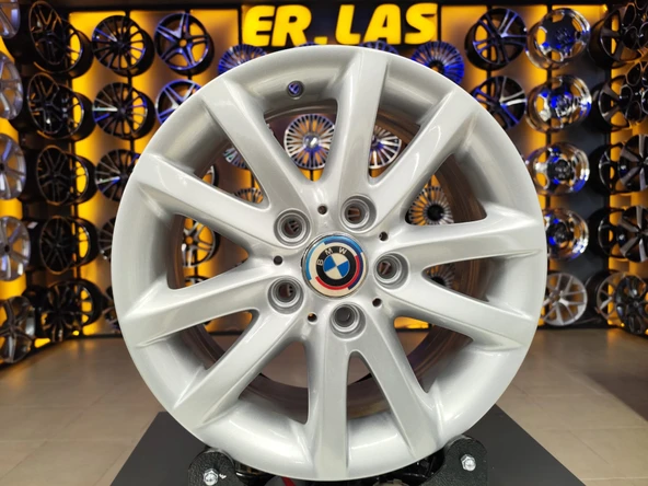4 Adet BMW ORIJINAL 7*16 5*120 ET47 72.6 SILVER JANT REVİZE EDİLMİŞ (Takım) ürün görseli 1
