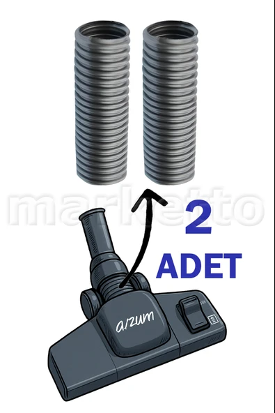 Arzum AR 4061 Uyumlu 2 ADET Başlık Boğaz Hortumu ürün görseli 1