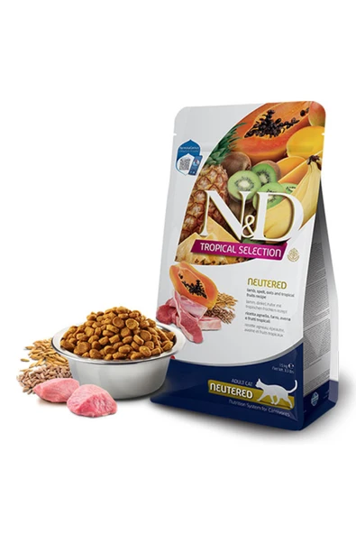 N&D TROPİCAL SELECTİON CAT LAMB NEUTERED 5KG ürün görseli 1