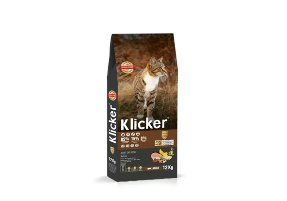 Klicker Tahılsız Somonlu Yetişkin Kedi Maması 12 Kg ürün görseli 1