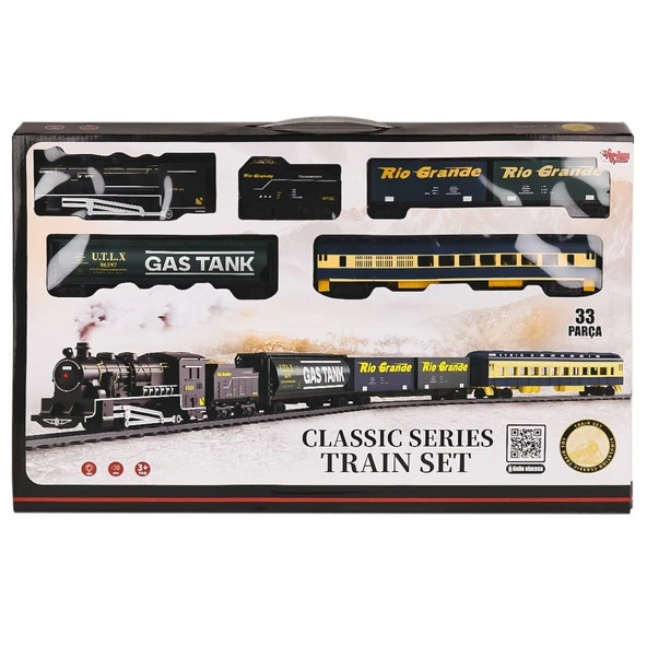 FF-1601C Işıklı ve Sesli 33 Parça Classic Tren - Vardem Oyuncak ürün görseli 1