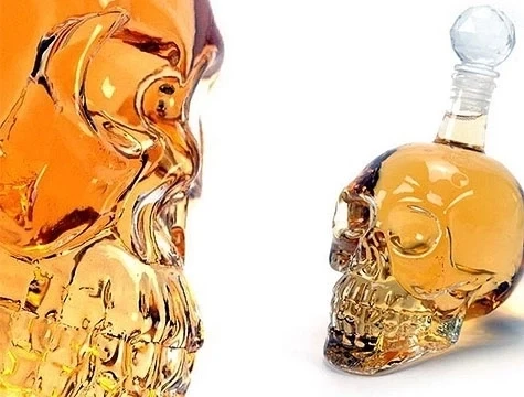 Crystal Head Kuru Kafa Cam Şişe 350 Ml ürün görseli 1