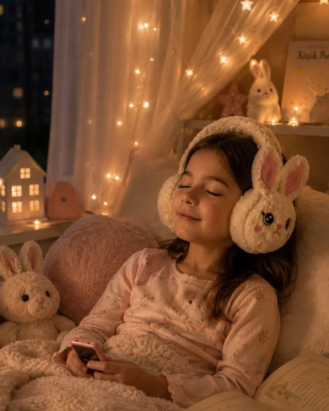Kablosuz Peluş Bluetooth Kulaklık Yumuşak Tasarım ve TF Kart Desteği ürün görseli 1