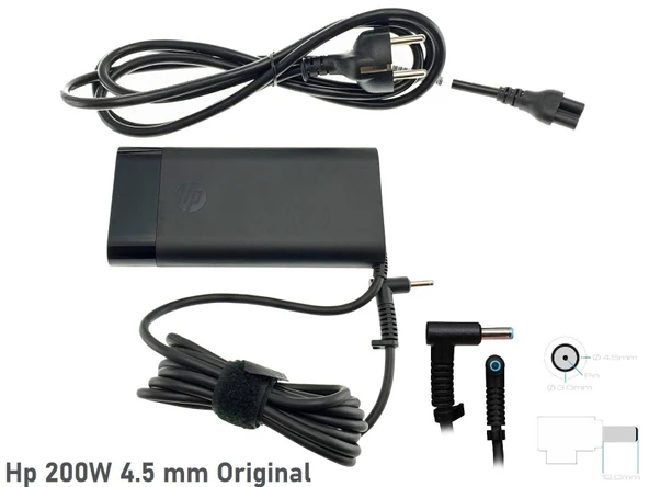 Hp Victus 16-s1010nt 9Z790EA Gaming Orjinal Adaptör 200W ürün görseli 1