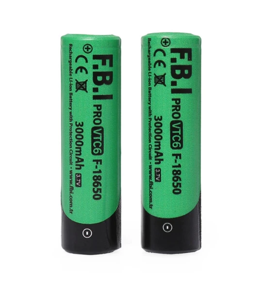 Vtc6 18650 3.7v 3000mah 30a Li-ion Şarjlı Pil + Pil Taşıma Kutusu 2'li Set ürün görseli 1