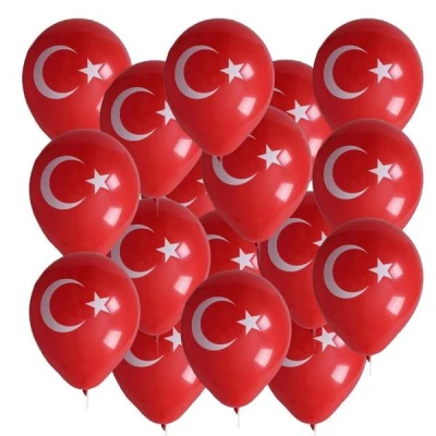 BAYRAKLI BALON 12İNC 100 PARÇA (5250) ürün görseli 1