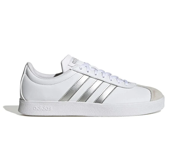 Adidas Vl Court Base Beyaz-Gümüş Kadın Spor Ayakkabı lD3716 ürün görseli 1