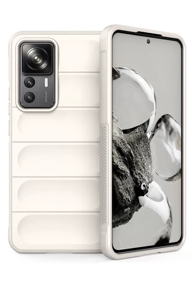 Newface Xiaomi Mi 12T Pro Kılıf Optimum Silikon - Krem ürün görseli 1