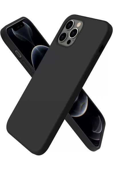 Newface Apple iPhone 12 Pro Kılıf First Silikon - Siyah ürün görseli 1