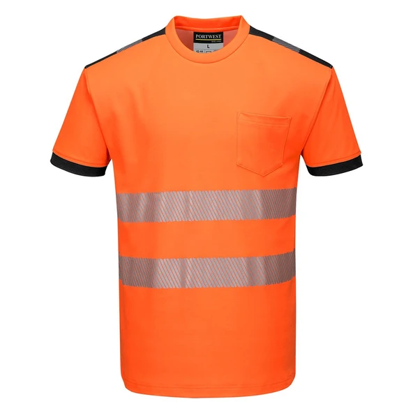 Portwest T181 - PW3 Hi-Vis Cotton Comfort T-Shirt S/S (L BEDEN) ürün görseli 1
