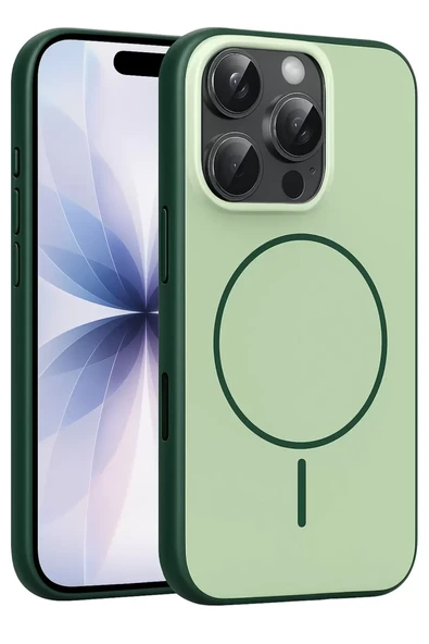 Joko Apple iPhone 16 Pro Max Neva Magsafe Kapak - Koyu Yeşil ürün görseli 1