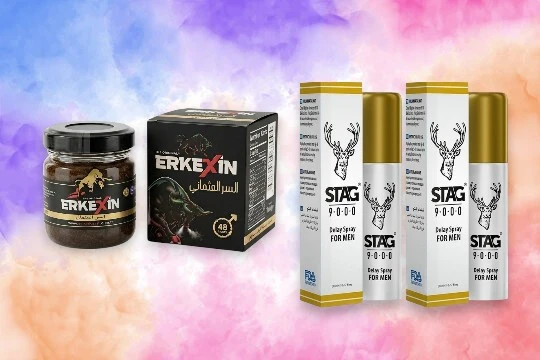 Orjinal 43 gr Erkexin Ballı Bıtkısel Karışım Macun + 2 adet Orjinal Stag 9000 Ozel Sprey ürün görseli 1