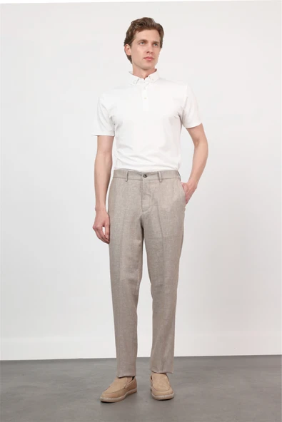 Kahverengi Yan Cep Comfort Fit Pamuklu Chino Pantolon 1003260167 ürün görseli 1