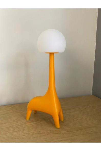 ILGAZ AYDINLATMA Ilgaz Zürafa şekli şarj edilebilir bluetoothlu atmosfer LED masa lambası çocuk odası çalışma masası bebek odası ürün görseli 1