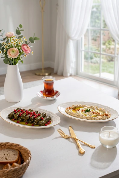 Porsima 4448 Porselen Altın Fileli Kayık Tabak Seti - Oval Kahvaltılık Sunumluk Seti 25cm ürün görseli 1