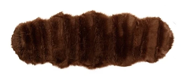 Giz Home Alaska Lüks Peluş Post Halı (60x180)-Kahve ürün görseli 1