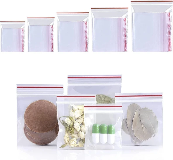 ŞeyliŞeyler - Kilitli Poşet Torba 15x18 cm (1 Paket - 600 Adet) - Şeffaf Kilitli Ambalaj Torbası ürün görseli 1
