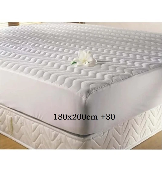 Özdilek Kapitoneli Fitted Pamuklu Sıvı Geçirmez Battal Çift Kişilik Alez (180x200+30) ürün görseli 1