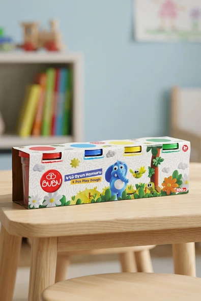 Bubu 4'Lü Oyun Hamuru - 4 Pcs Play Dough ürün görseli 1