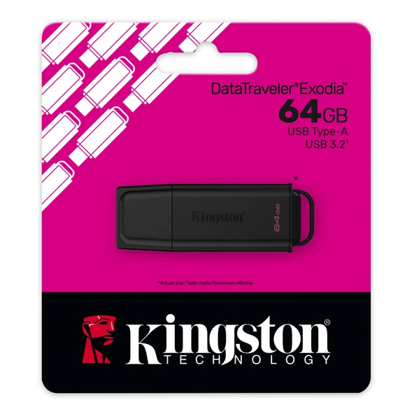 64GB USB3.2 DTXG2/64GB EXODIA KINGSTON - Resim 3