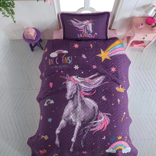 Clasy Ranforce Yatak Örtüsü Tek Kişilik Rainbow ürün görseli 1