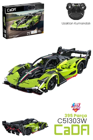 Cada Uzaktan Kumandalı Phantom Wing Sport Car (395 Parça) Oyuncak Yapım Seti Blok Araba -FFCADA-C51303W ürün görseli 1