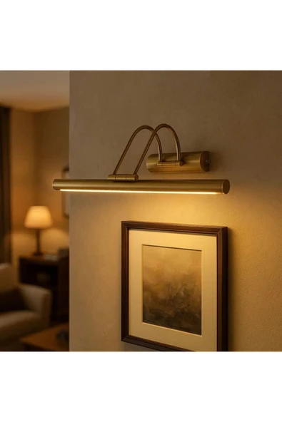 ILGAZ AYDINLATMA FLÜT LED APLİK 35 CM (ELEKTRİK İLE ÇALIŞMAKTADIR) 6500 K BEYAZ IŞIK TABLO APLİĞİ OYNAR BAŞLI AYARLI ürün görseli 1